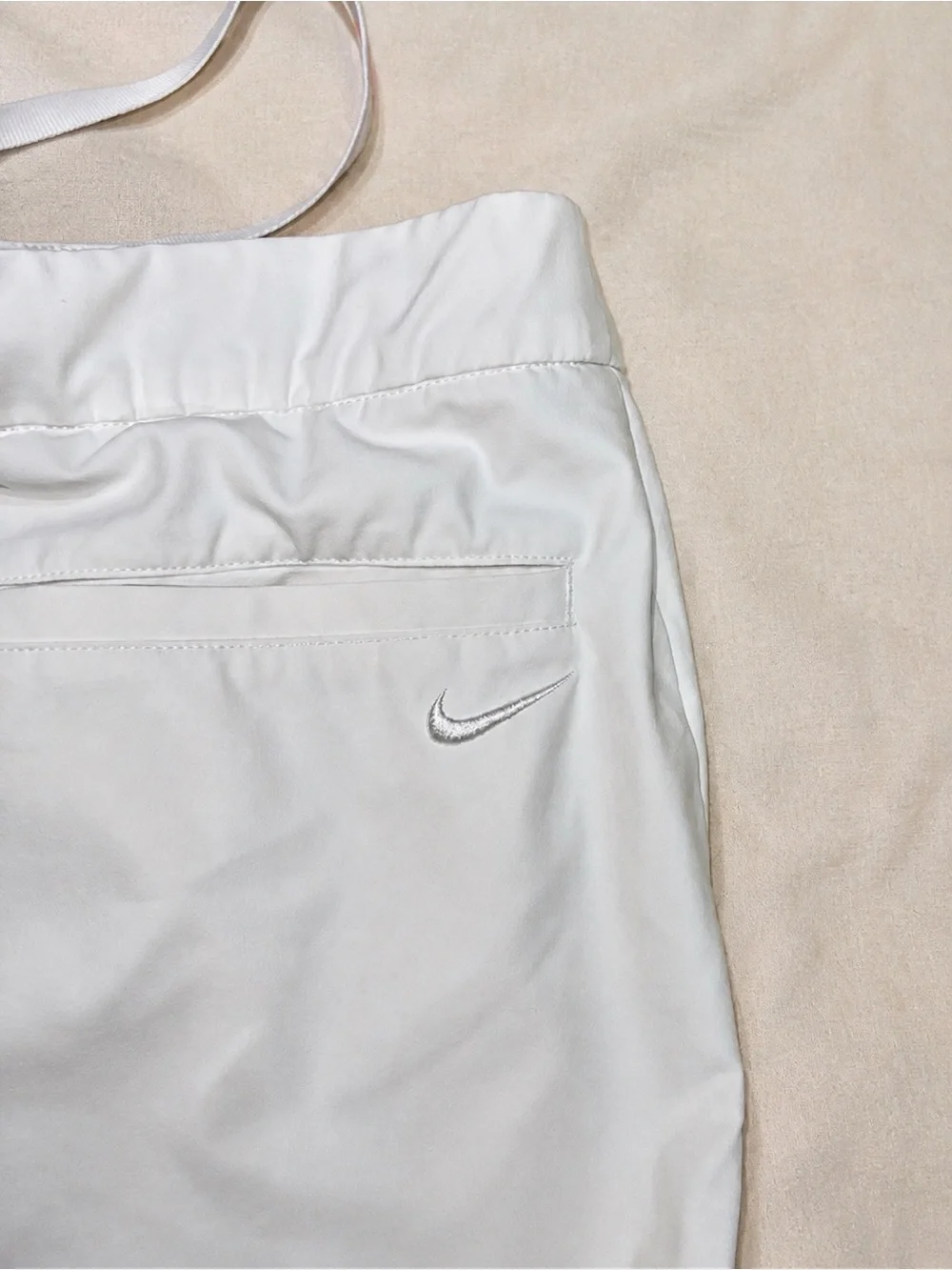Nike dri-fit white athletic golf tennis shorts XS running athleisure activewear